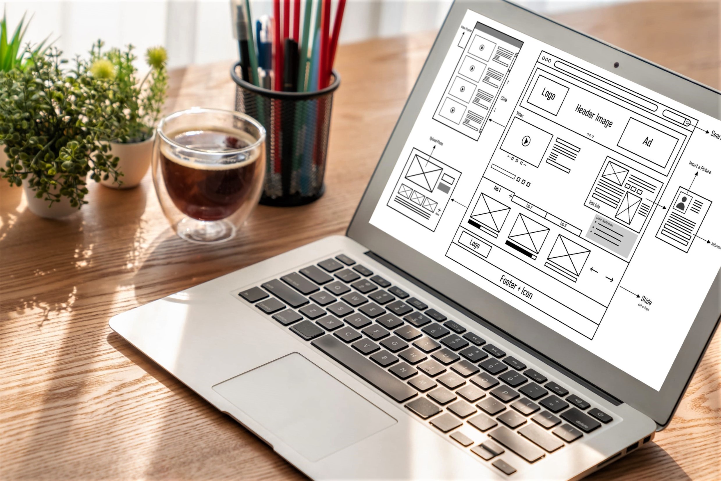 diseño de paginas web en valencia - wireframe